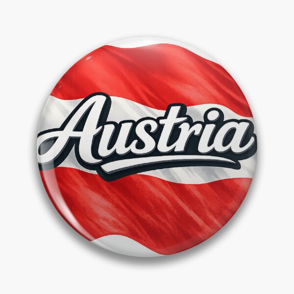 Item preview, Austria Waving Flag Typography Design | Austrian Flag Pride Art | Austria National Flag Graphic designed and sold by GarnerSupplyCo.
