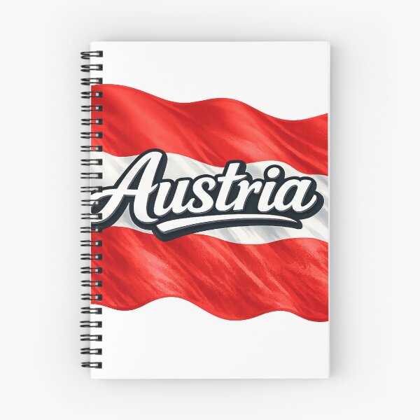 Item preview, Austria Waving Flag Typography Design | Austrian Flag Pride Art | Austria National Flag Graphic designed and sold by GarnerSupplyCo.