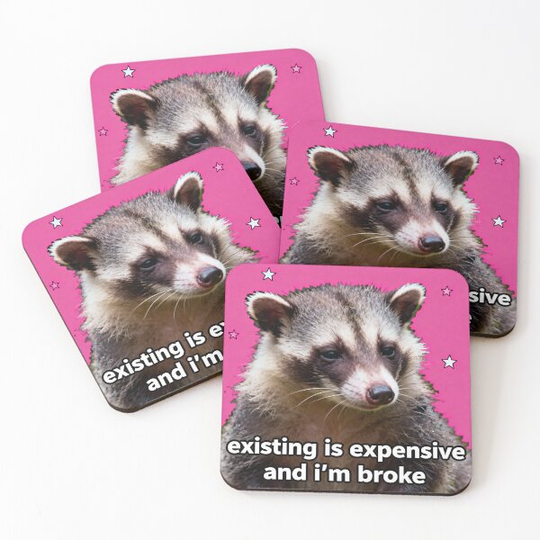 Item preview, Existing Is Expensive Possum - Relatable Meme designed and sold by PictorialWhimsy.