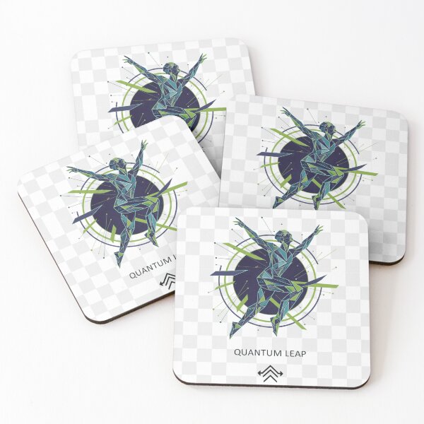 Item preview, Quantum Leap Geometric Futuristic Figure Sticker – Abstract Sci‑Fi Motion Art designed and sold by mdj96.