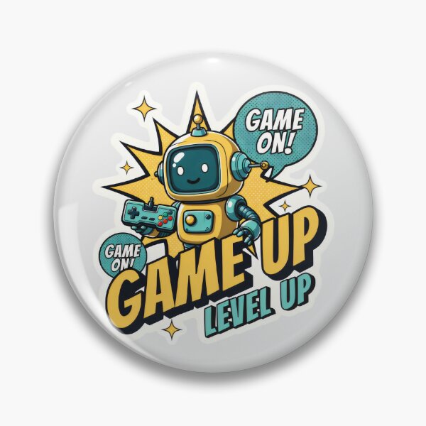 Item preview, Retro Gaming Bot Level Up Edition designed and sold by SplashTastic.