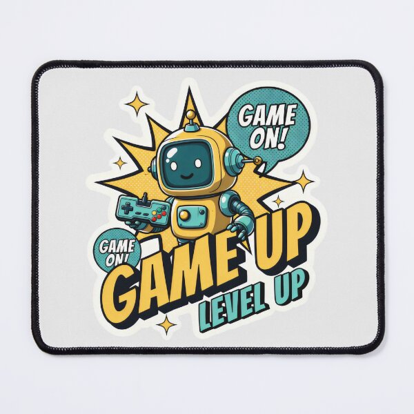 Item preview, Retro Gaming Bot Level Up Edition designed and sold by SplashTastic.