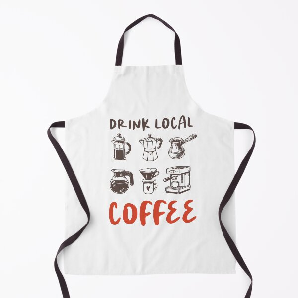 Item preview, Drink Local Coffee Sustainable Cafe Quote designed and sold by CleanDecor.