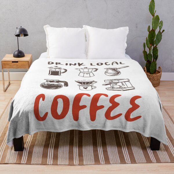 Item preview, Drink Local Coffee Sustainable Cafe Quote designed and sold by CleanDecor.