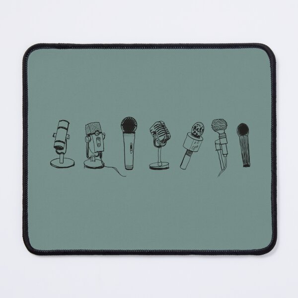 Aperçu de l'œuvre Plusieurs microphones alignés, podcast, chanson créée et vendue par janara-studio.