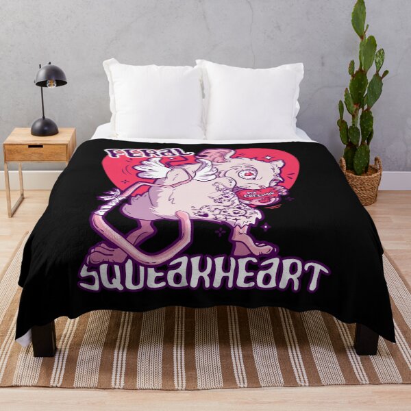 Item preview, Feral Squeakheart - sweetheart mouse pun designed and sold by SPIRIMAL.