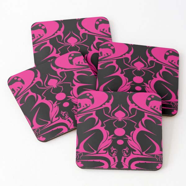 Item preview,   Tribal Spider Totem - African Wildlife Symmetry pink and black designed and sold by VitalusDesignArtV.