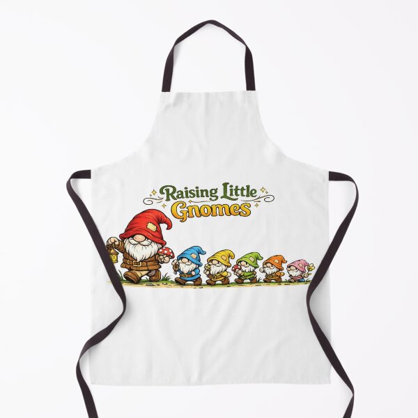 Item preview, Raising Little Gnomes – Whimsical Gnome Family Illustration designed and sold by Moriarty's Digital Visions.