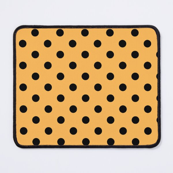 Item preview, Black polka dots on yellow background designed and sold by RishabhArts1.
