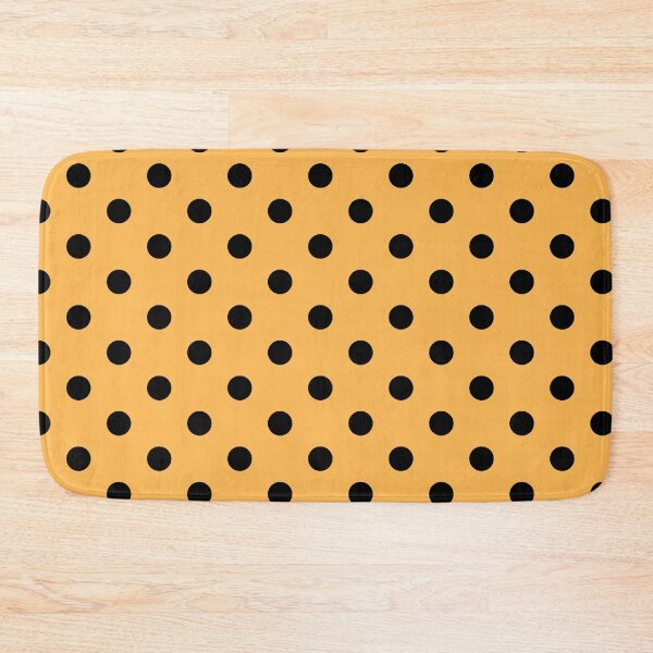 Item preview, Black polka dots on yellow background designed and sold by RishabhArts1.