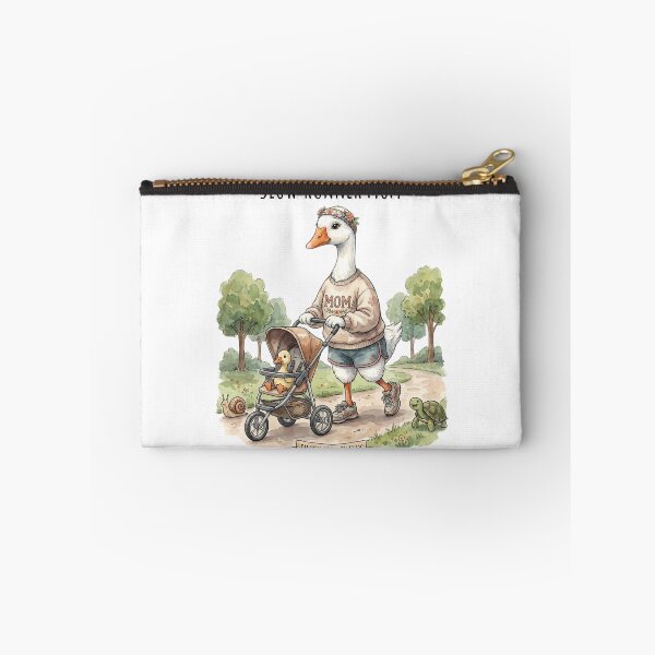 Item preview, Slow Runner Mom Duck Jogger Humor Illustration designed and sold by MTJ-Mushrooms.