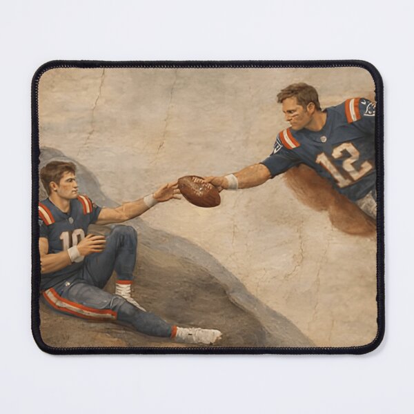 Item preview, Funny New England QB, Brady and Maye Inspired Football designed and sold by dianadouri.