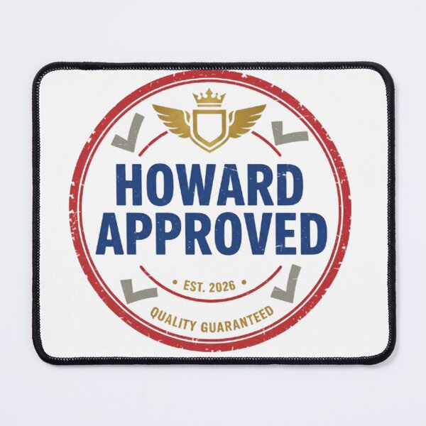 Item preview, Howard Approved - Personalized Name Custom Badge Stamp designed and sold by StillDow.