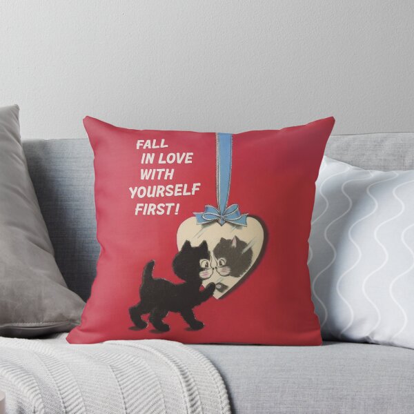 Item preview, LOVE YOURSELF FIRST | black cat self love inspiration designed and sold by ToruandMidori.