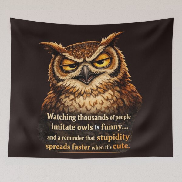 Item preview, Sarcastic Owl designed and sold by Create Nest.
