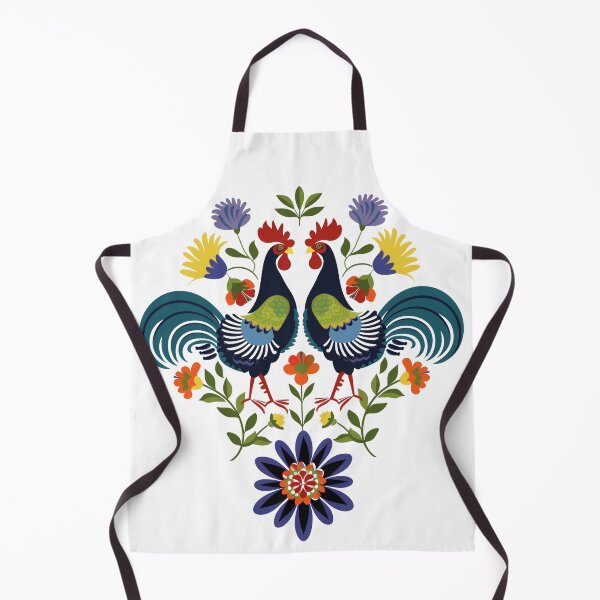 Item preview, Polish Flowers Rooster| Wycinanki | Folklore | Folk Art Blue designed and sold by xiao xuans.