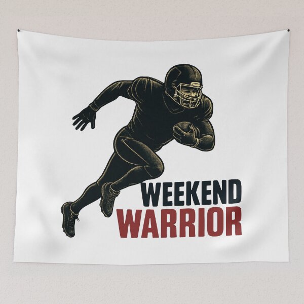 Item preview, Weekend Warrior Football Runner – American Football Athlete T-Shirt designed and sold by RMTrendy.