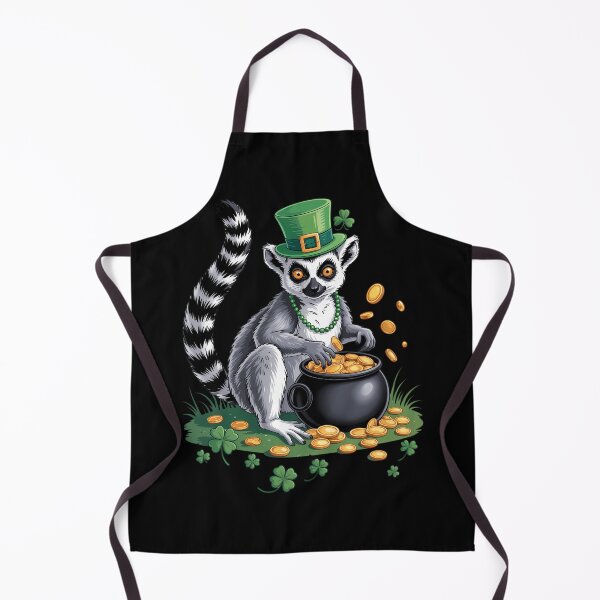 Item preview, St Patrick_s Day Lemur Leprechaun Hat Pot of Gold designed and sold by comptorasunfia.
