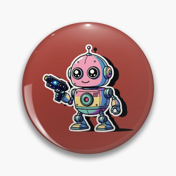 Item preview, Cosmic Pastel Robot with Galaxy Blaster designed and sold by SplashTastic.