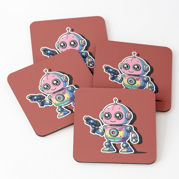 Item preview, Cosmic Pastel Robot with Galaxy Blaster designed and sold by SplashTastic.