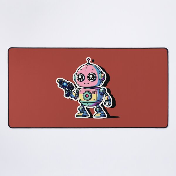 Item preview, Cosmic Pastel Robot with Galaxy Blaster designed and sold by SplashTastic.