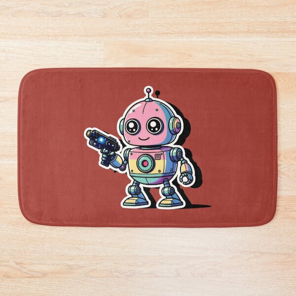 Item preview, Cosmic Pastel Robot with Galaxy Blaster designed and sold by SplashTastic.