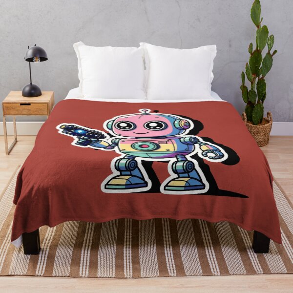 Item preview, Cosmic Pastel Robot with Galaxy Blaster designed and sold by SplashTastic.