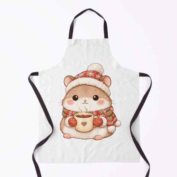 Item preview, Cute Cozy Winter Hamster with Hot Cocoa designed and sold by Pia.