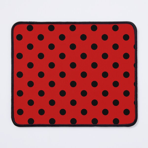 Item preview, Black polka dots on red background designed and sold by RishabhArts1.