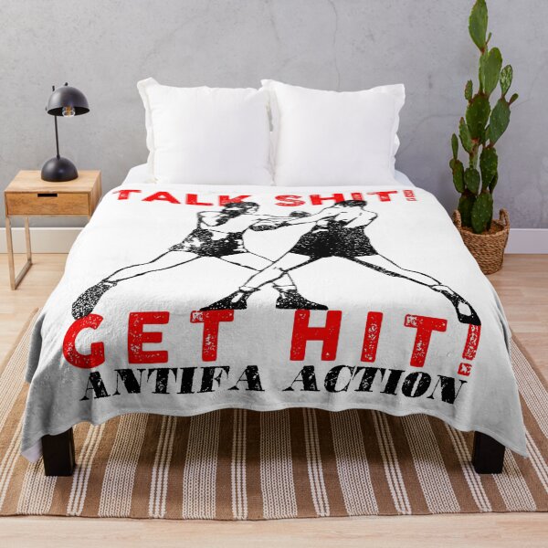 Item preview, Talk shit! Get hit! (antifa action) designed and sold by remerasnerdas.