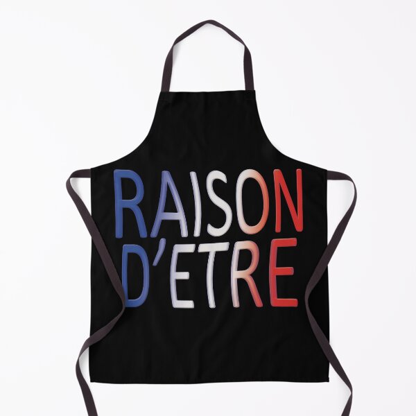 Item preview, “REASON FOR BEING” – French typography in blue, white, and red designed and sold by Alan-David.