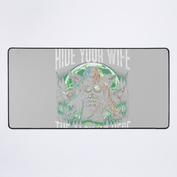 Item preview, Hide Your Wife The Alpha is Here Wolf Male Werwolf Meme Men  designed and sold by KathieFaugh.