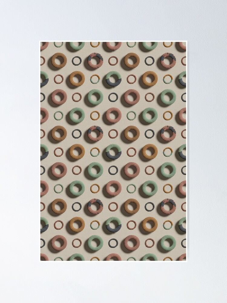 Thumbnail 1 of 3, Poster, Abstract beadwork pattern  designed and sold by SineCreatives.