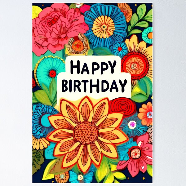 Item preview, Birthday Greeting Card Blank For Your Message designed and sold by CharlottePlaceArt.