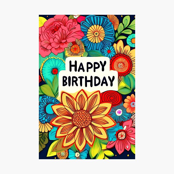 Item preview, Birthday Greeting Card Blank For Your Message designed and sold by CharlottePlaceArt.
