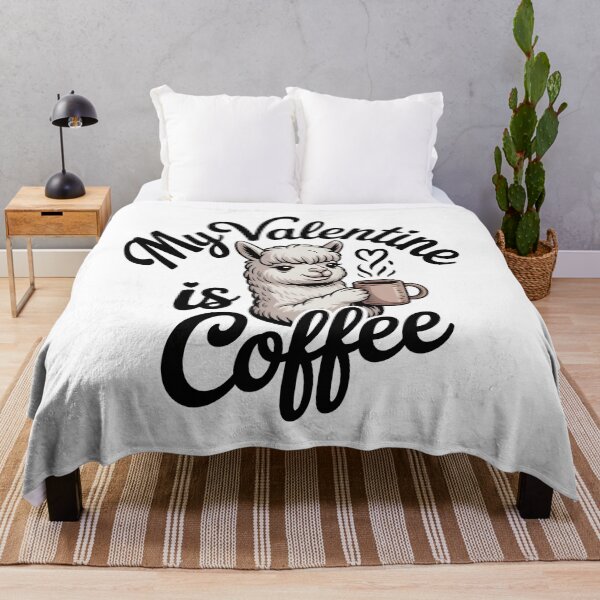 Item preview, Cute Alpaca Valentine Coffee Illustration – Funny Coffee Lover Animal Art designed and sold by PeteLawliiet.