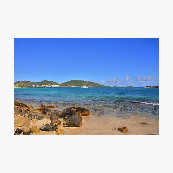 Item preview, Serene Orient Bay with Rocky Shoreline designed and sold by LisaWootenPhoto.