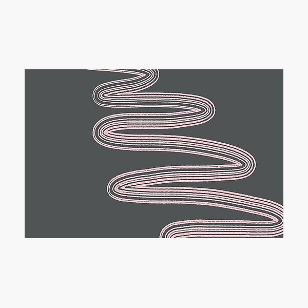 Item preview, Suggested snake, pink on muddy green designed and sold by janara-studio.