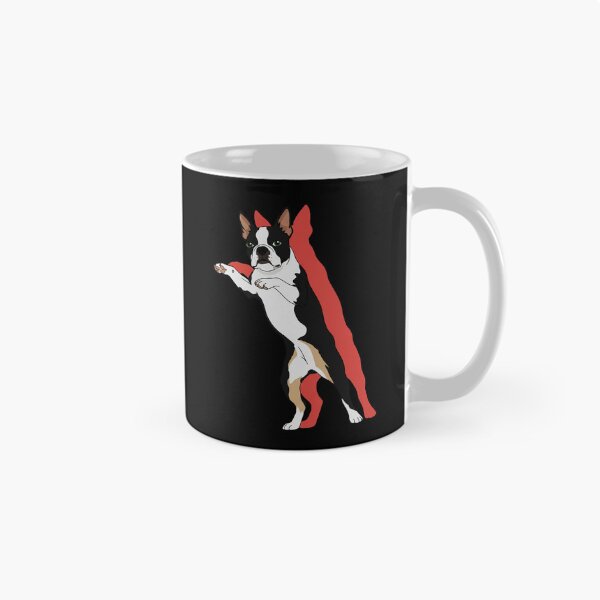 Item preview, Dancing Dog Retro Red Outline Cartoon Illustration designed and sold by JEFDodsonArt.