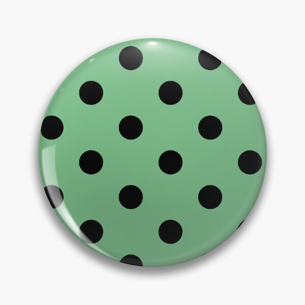 Item preview, Black polka dots on green background designed and sold by RishabhArts1.
