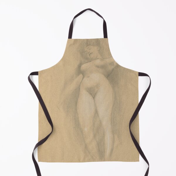 Item preview, Schwebende Vor Dunklem Hintergrund by Gustav Klimt: Sensuous Nude Study Poster designed and sold by artofuniverse.