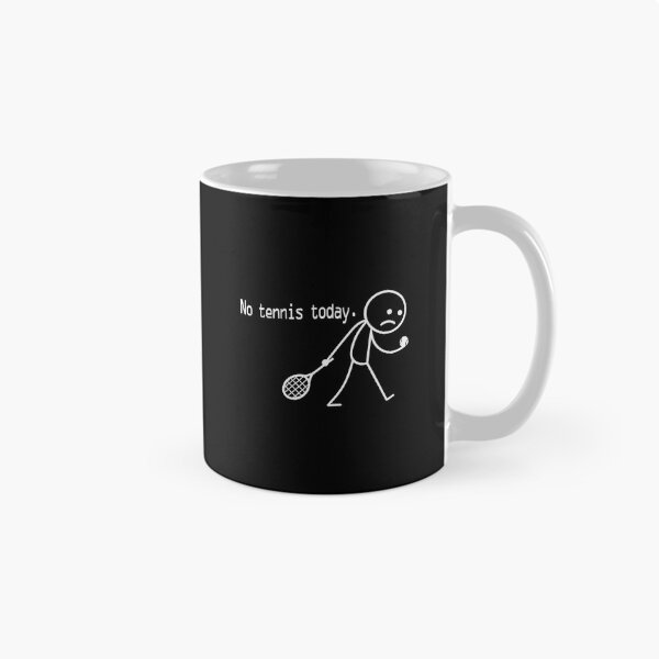 Item preview, No tennis today. Funny Tennis Player Quote Minimal Stickman designed and sold by WayTBeenkenArt.