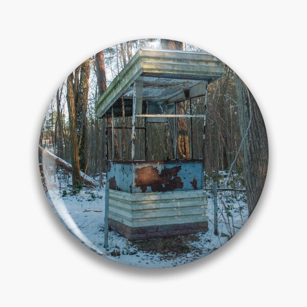 Item preview, Abandoned guardhouse in the winter forest – Lost place in the snow designed and sold by MarkusUrbex.