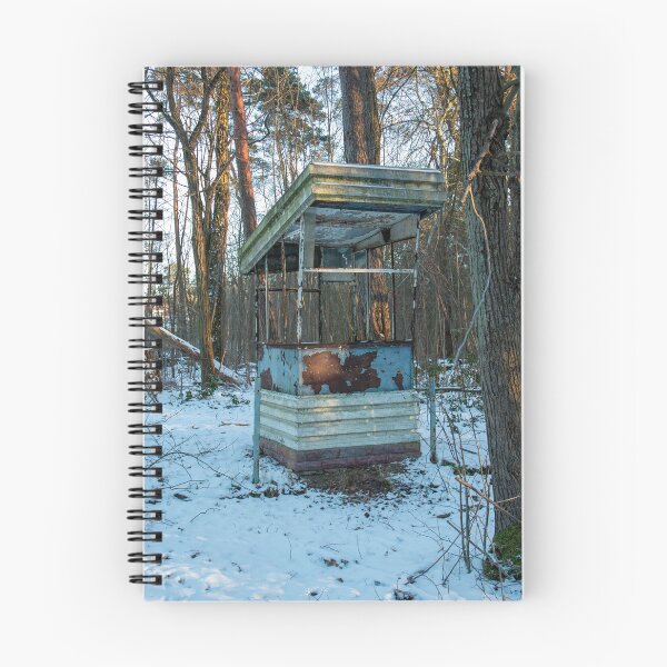 Item preview, Abandoned guardhouse in the winter forest – Lost place in the snow designed and sold by MarkusUrbex.