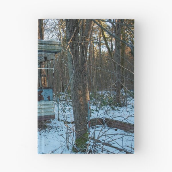 Item preview, Abandoned guardhouse in the winter forest – Lost place in the snow designed and sold by MarkusUrbex.