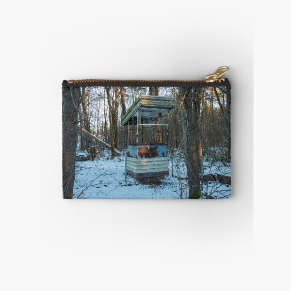 Item preview, Abandoned guardhouse in the winter forest – Lost place in the snow designed and sold by MarkusUrbex.