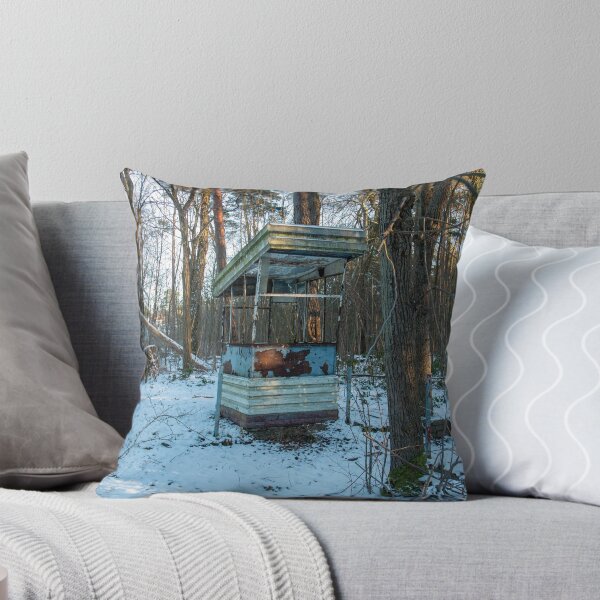 Item preview, Abandoned guardhouse in the winter forest – Lost place in the snow designed and sold by MarkusUrbex.