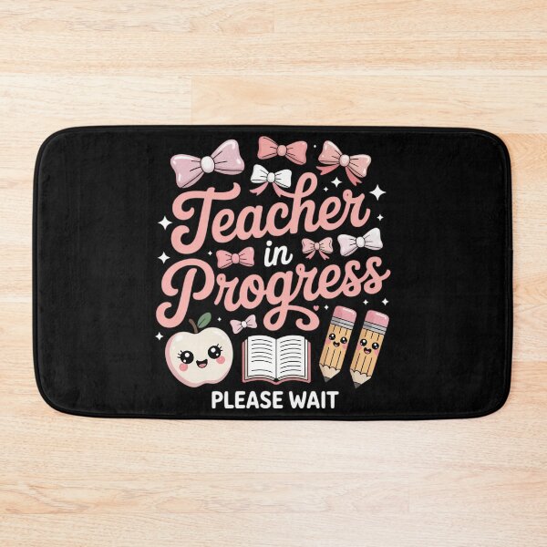 Item preview, Teacher in Training Pink Bow Apple Please Wait designed and sold by sterabamineh.
