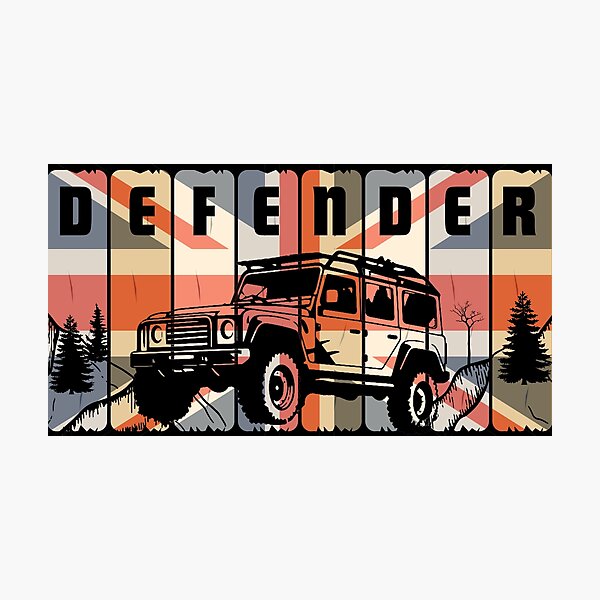 Item preview, Land Rover Defender - British Flag designed and sold by FunnyTeesAngMugsNaz.