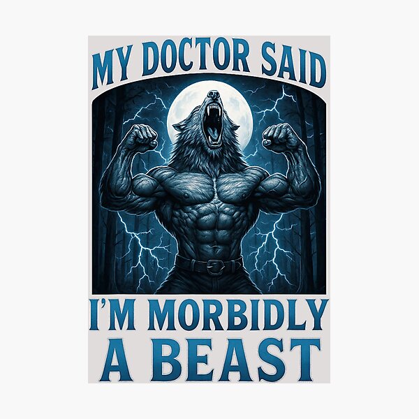 Item preview, Funny Graphic Tee for Men Women Teens Alpha Wolf Beast Meme  designed and sold by KathieFaugh.
